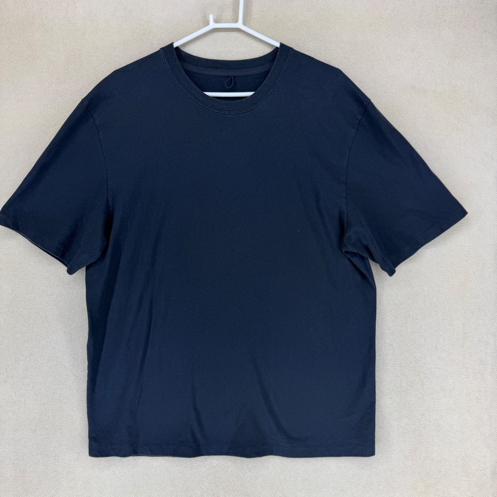 Lululemon TShirt Mens XL Black Crew Neck Short Sleeve Casual‎ Athleisure Top